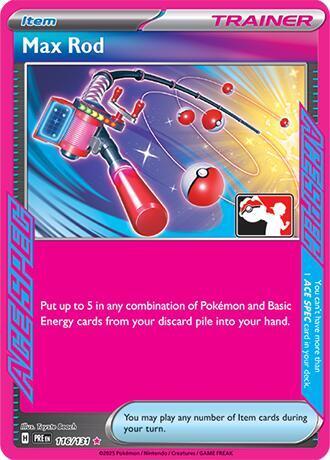 Prismatic Evolutions Max Rod [Prize-Pack] Pokémon card